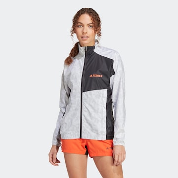 Veste outdoor ADIDAS TERREX en blanc : devant
