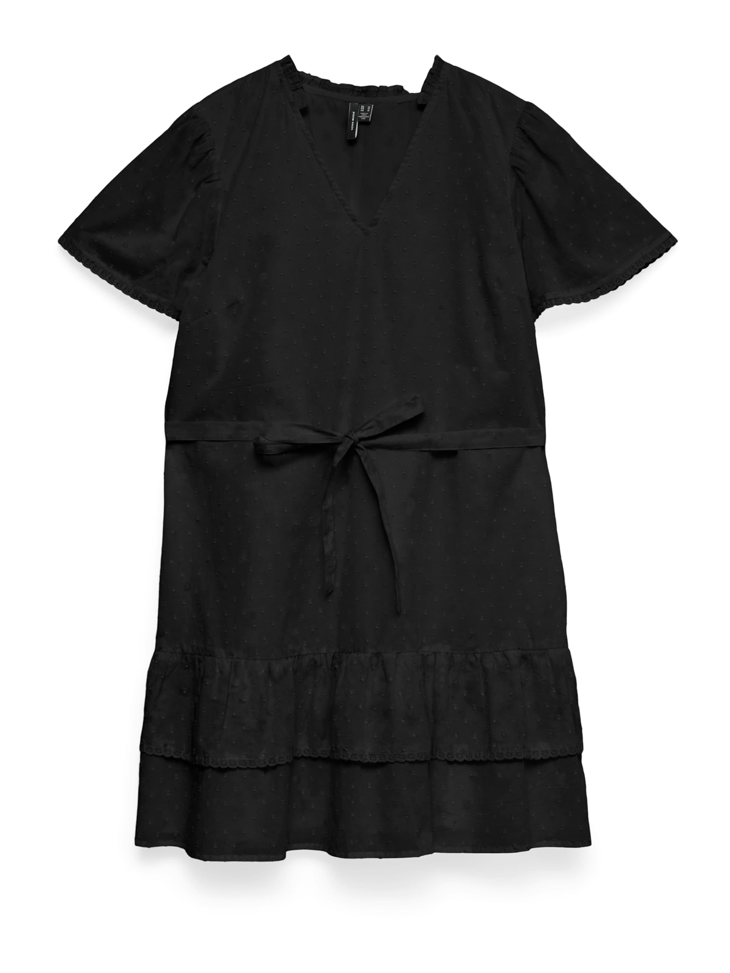 VERO MODA Jurk 'VMTRINE' in Zwart: voorkant