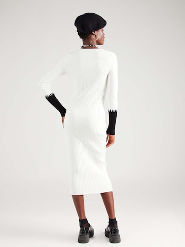 BOSS - Vestido de malha 'Flaviera' em branco