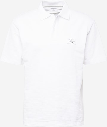 T-Shirt Calvin Klein Jeans en blanc : devant