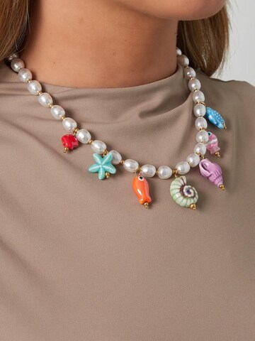 Cala Rose Necklace 'MARIS' in White