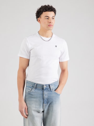 Tricou 'Graw' de la G-STAR pe alb: față