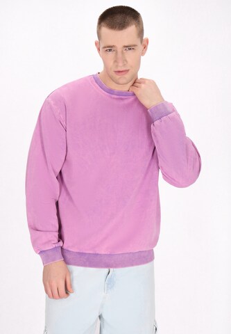 MO Sweatshirt 'Back To School' in Purple: front
