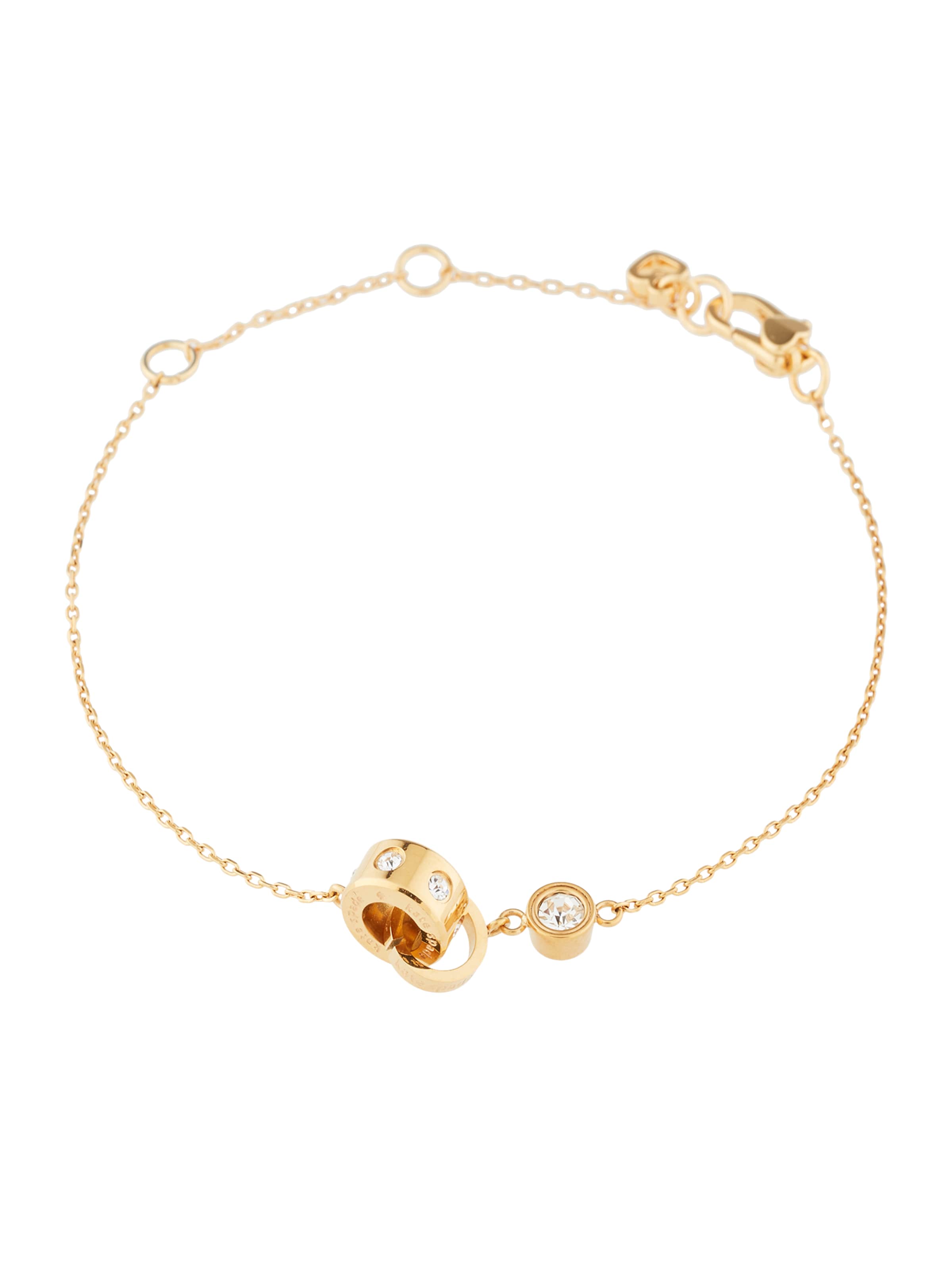 Kate Spade Bracelet 'Set In Stone Interlink Bracelet' in Gold: front
