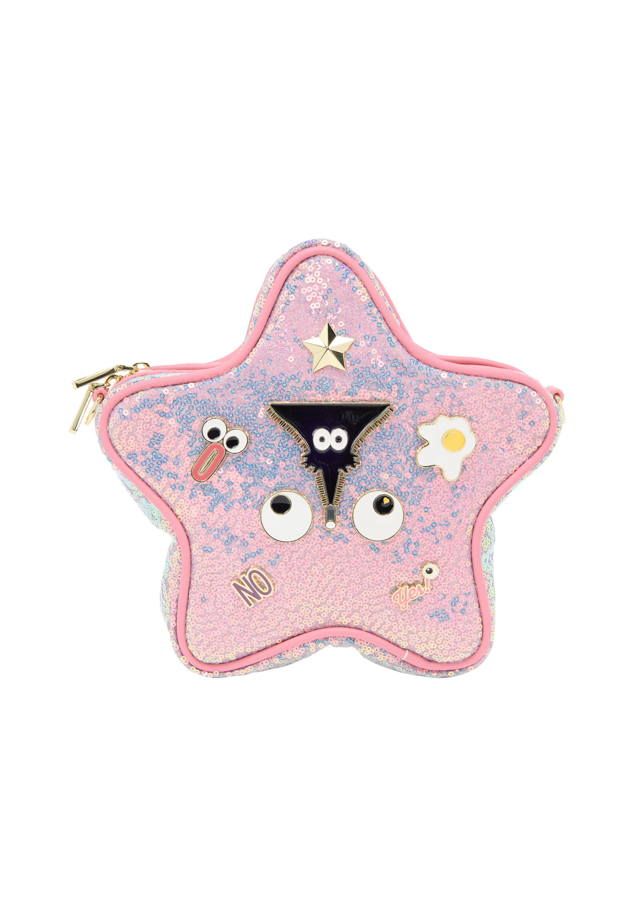 MYMO Kézitáska 'Pop Eyetheme' - rózsaszín: elől