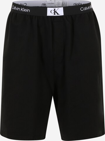 Pantalon de pyjama Calvin Klein Underwear en noir : devant