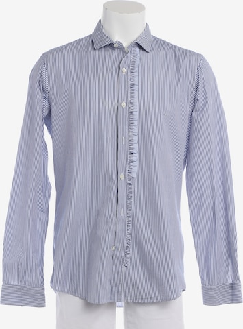 Dondup Freizeithemd / Shirt / Polohemd langarm L in Blau: Vorderseite