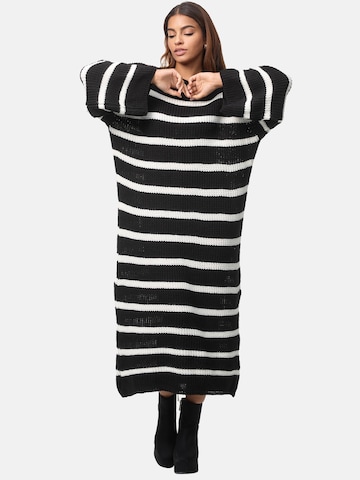 Robes en maille Elara en noir