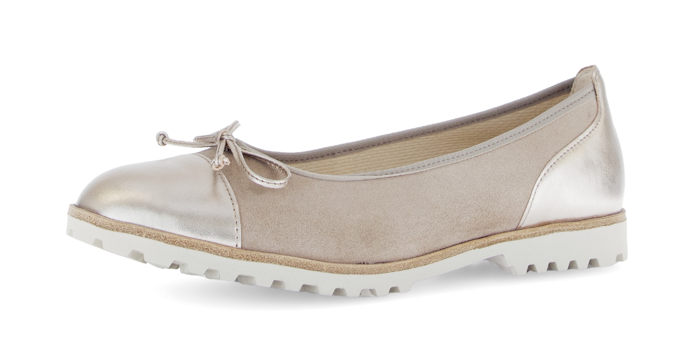 GABOR Ballet Flats in Silver: front