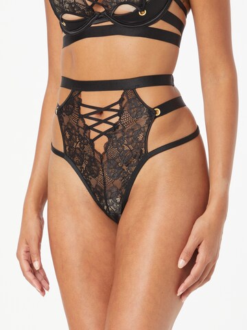 Hunkemöller Thong 'Catherine' in Black: front