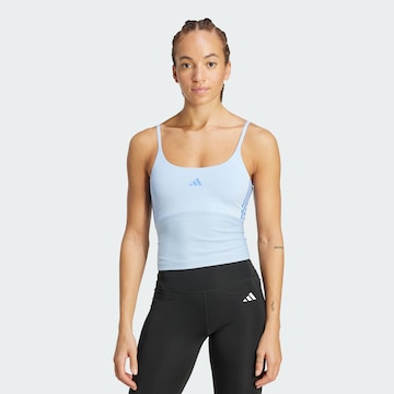 ADIDAS PERFORMANCE Sporttop 'Hyperglam' in Blauw: voorkant