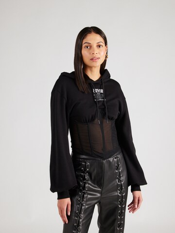 juoda Versace Jeans Couture Megztinis be užsegimo: priekis