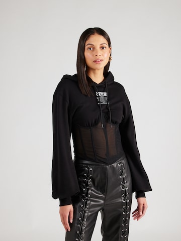Felpa di Versace Jeans Couture in nero: frontale