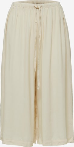 SELECTED FEMME Wide Leg Housut 'Tessi' värissä beige: edessä