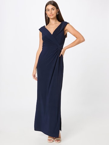 Lauren Ralph Lauren Večerné šaty 'LEONIDAS' - Modrá: predná strana