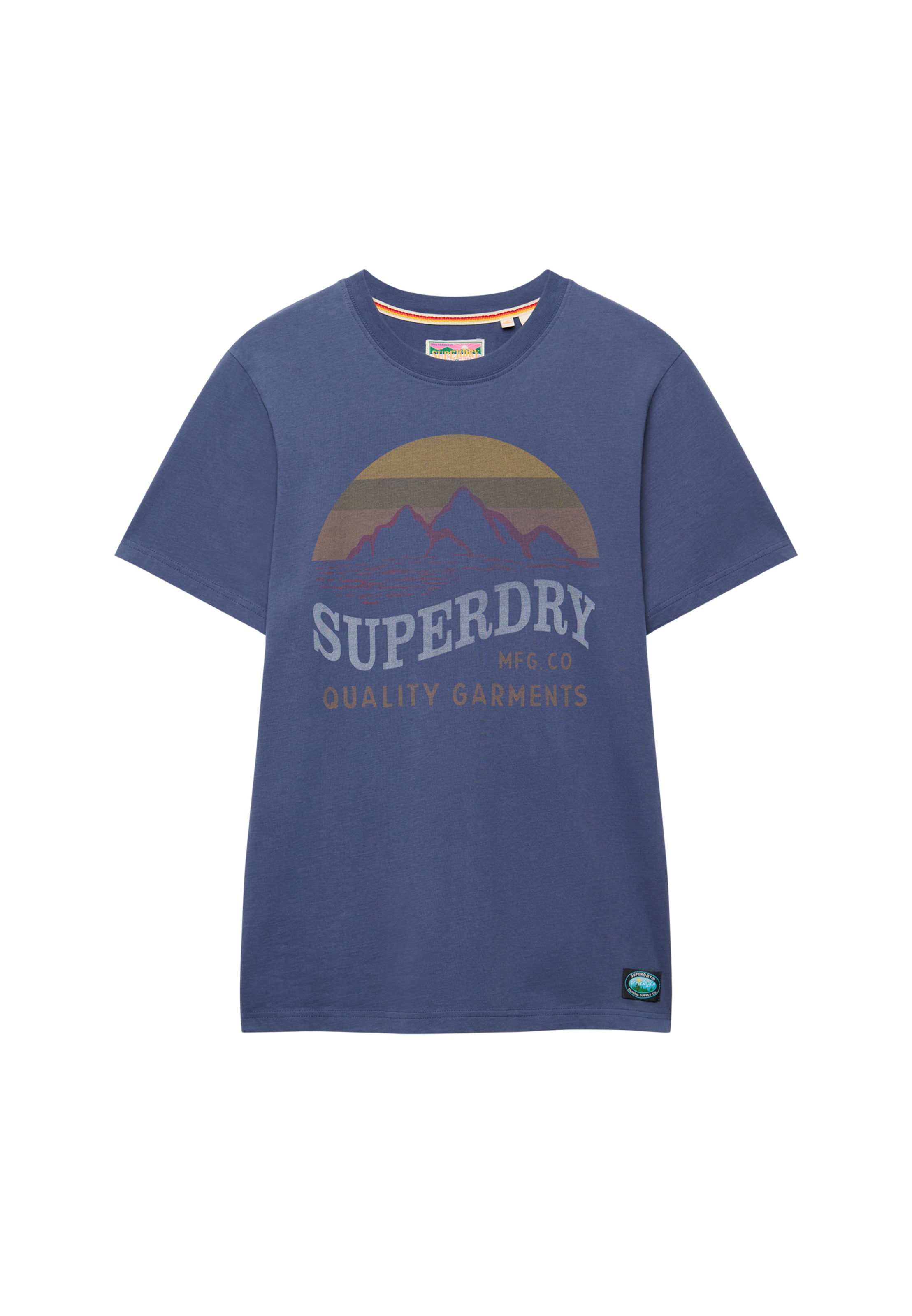 Superdry & Co Shirt 'Outdoors Mountain' in Blue: front