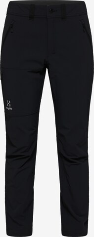 Haglöfs Regular Outdoor Pants 'Morän' in Black: front