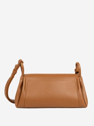 LANCASTER ParisTorba preko ramena 'Lancaster Sac trotteur A rabat aimanté M Accordéon Double Camel - In - Orange' - smeđa boja