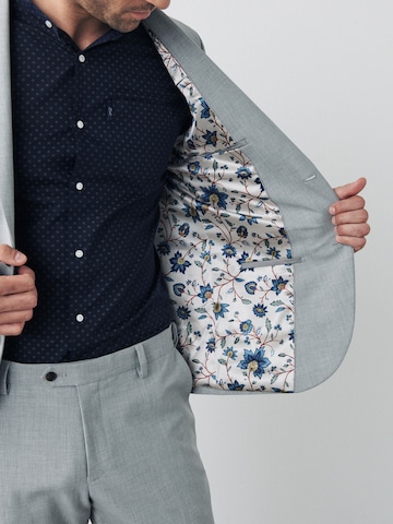 Next Slim fit Blazer 'Motion Flex' in Grey