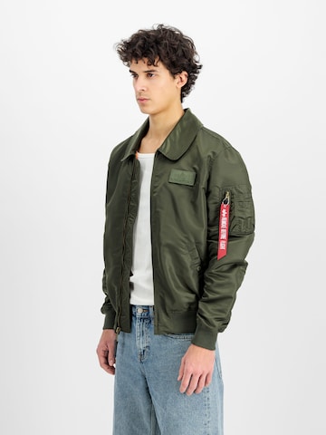ALPHA INDUSTRIES Between-Season Jacket 'Flying Tigers' in Green