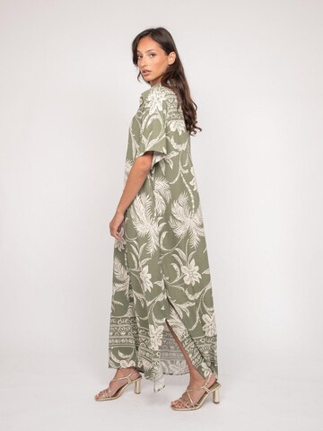 Robe 'Robe longue chemise motifs ILIAGO' Dona Lisa en vert