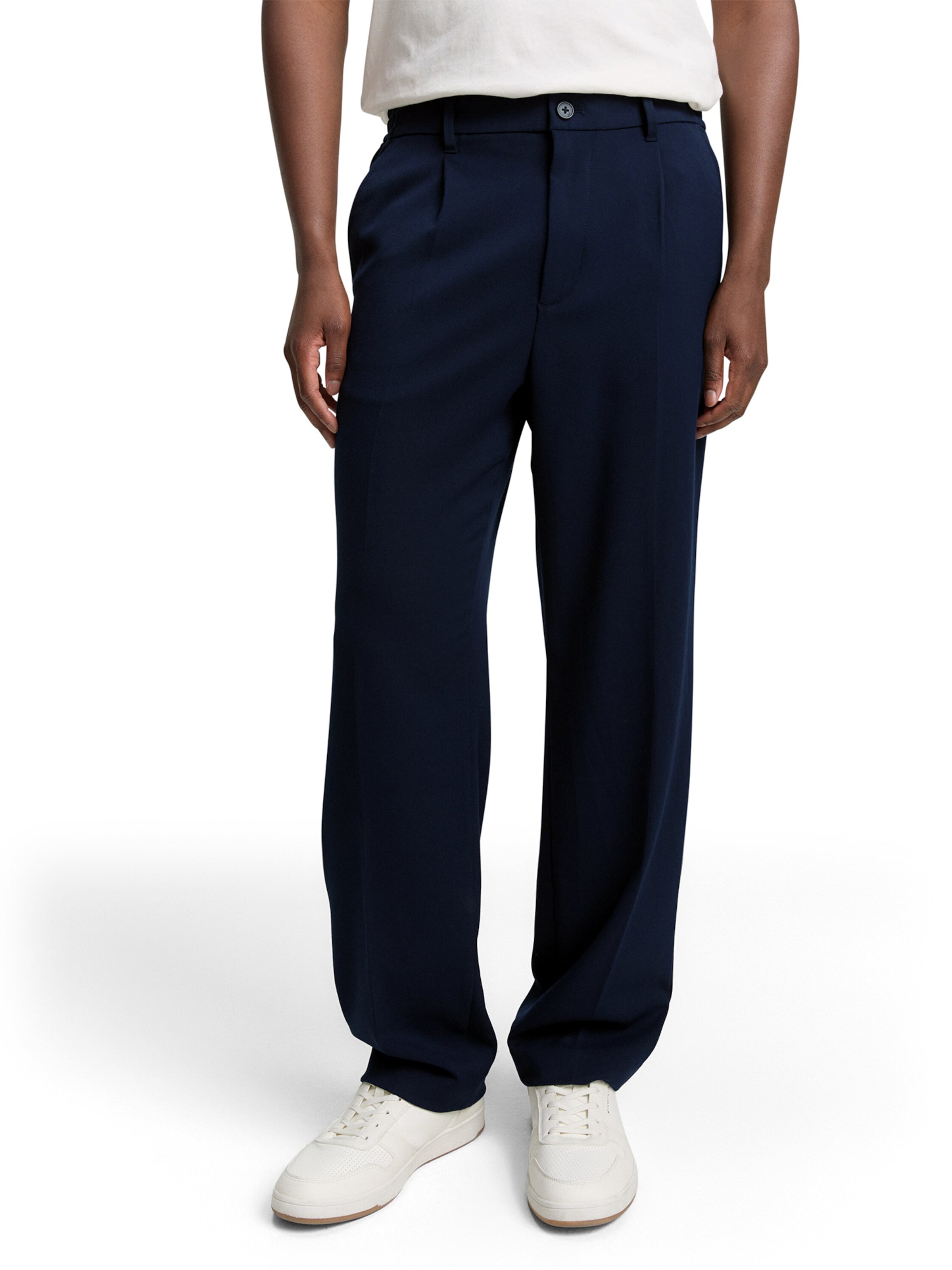 TOM TAILOR DENIM Regularen Hlače | modra barva: sprednja stran