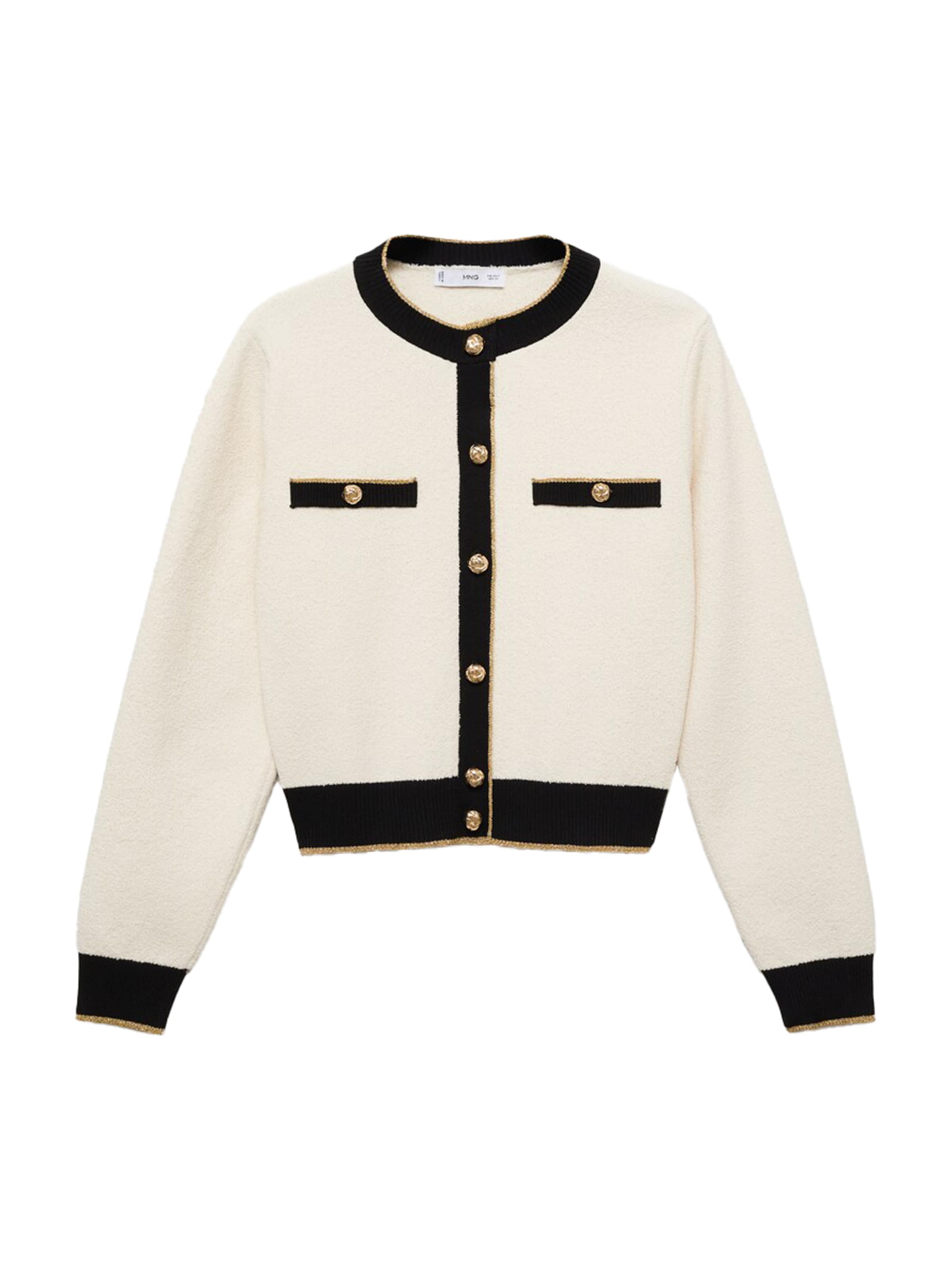 MANGO Kardigán 'Camila' - bézs: elől