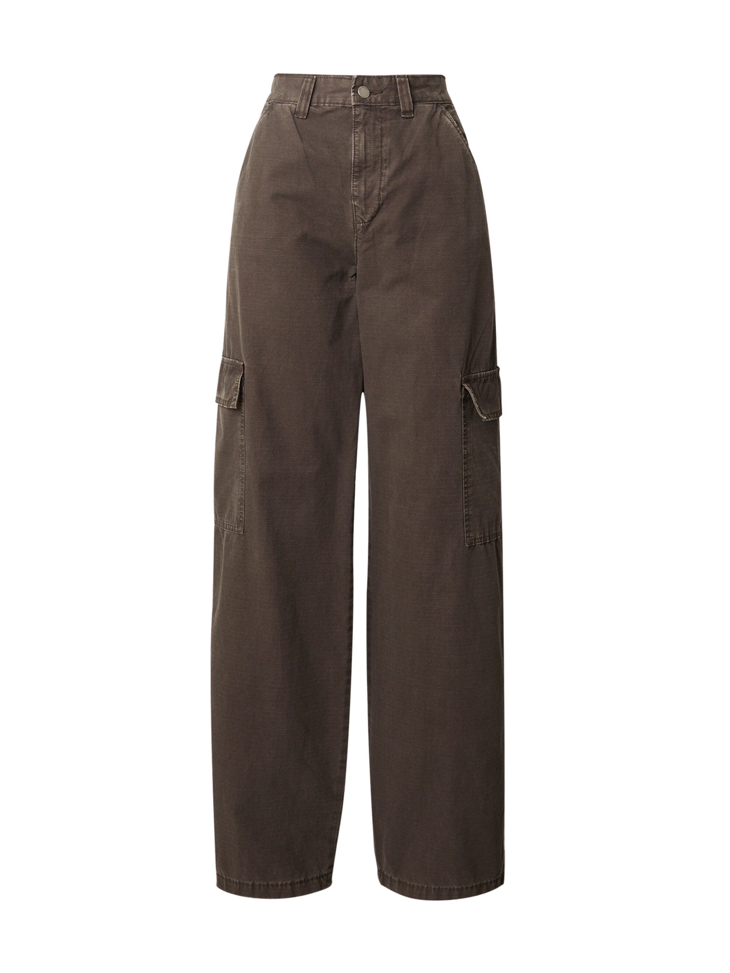 Dr. Denim Loose fit Cargo trousers 'Donna' in Brown: front