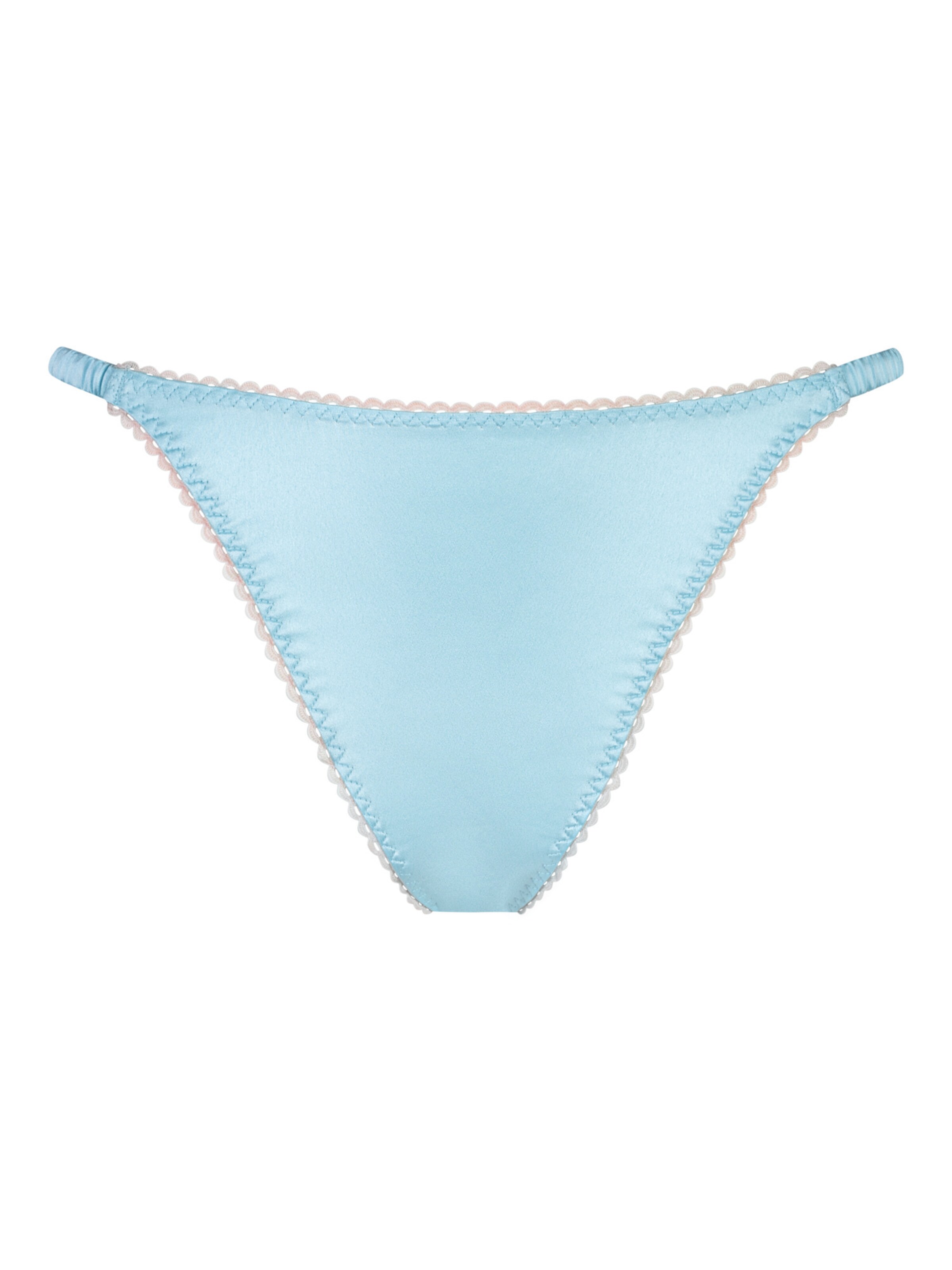 Slip 'Poetry Glossy' Mey en bleu : devant