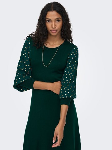 ONLY Knitted dress in Green