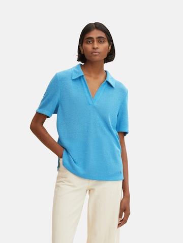 TOM TAILOR Shirt in Blauw: voorkant