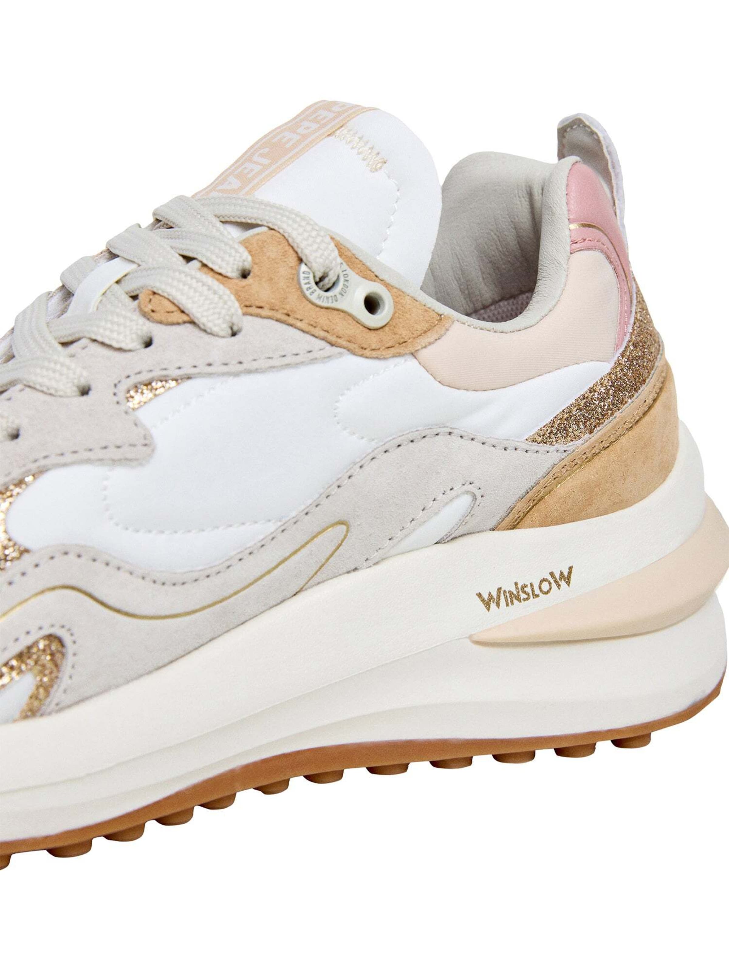 Sneaker bassa 'WINSLOW GLIT' di Pepe Jeans in beige