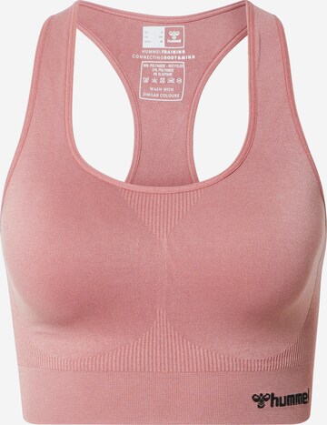 Reggiseno sportivo 'TIF' di Hummel in rosa: frontale