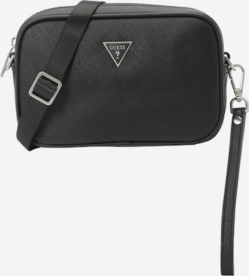 GUESS - Mala de ombro 'Certosa' em preto: frente