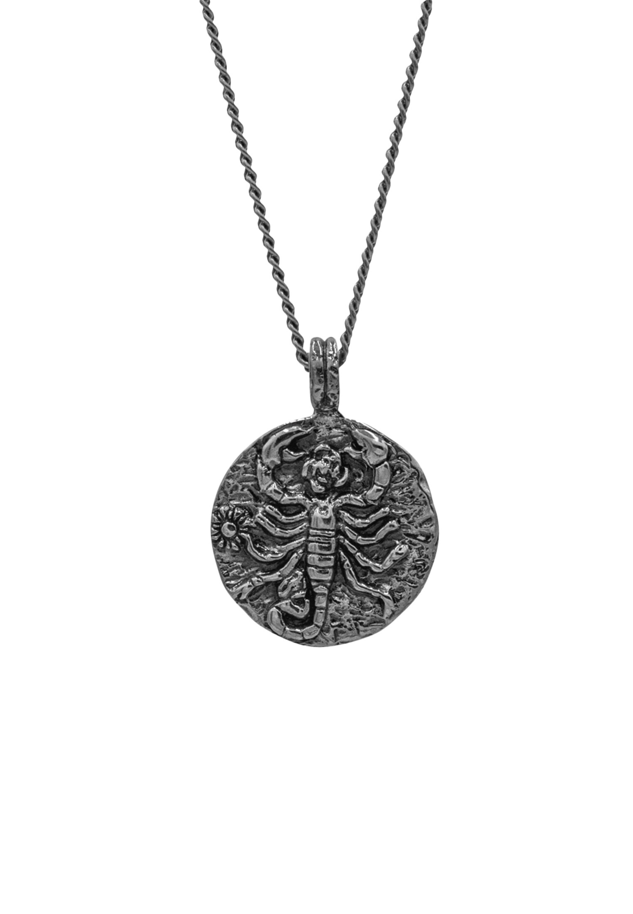 Haze&Glory Kette 'Skorpion' in Silber: Vorderseite