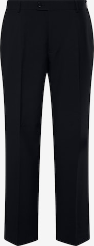 Men Plus Trousers with creases in Blue: front