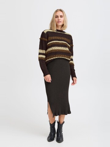 Pull-over 'Jackie' PULZ Jeans en marron