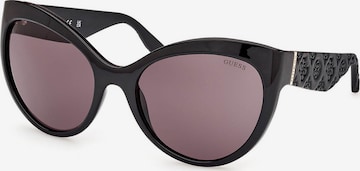 Lunettes de soleil GUESS en noir : devant