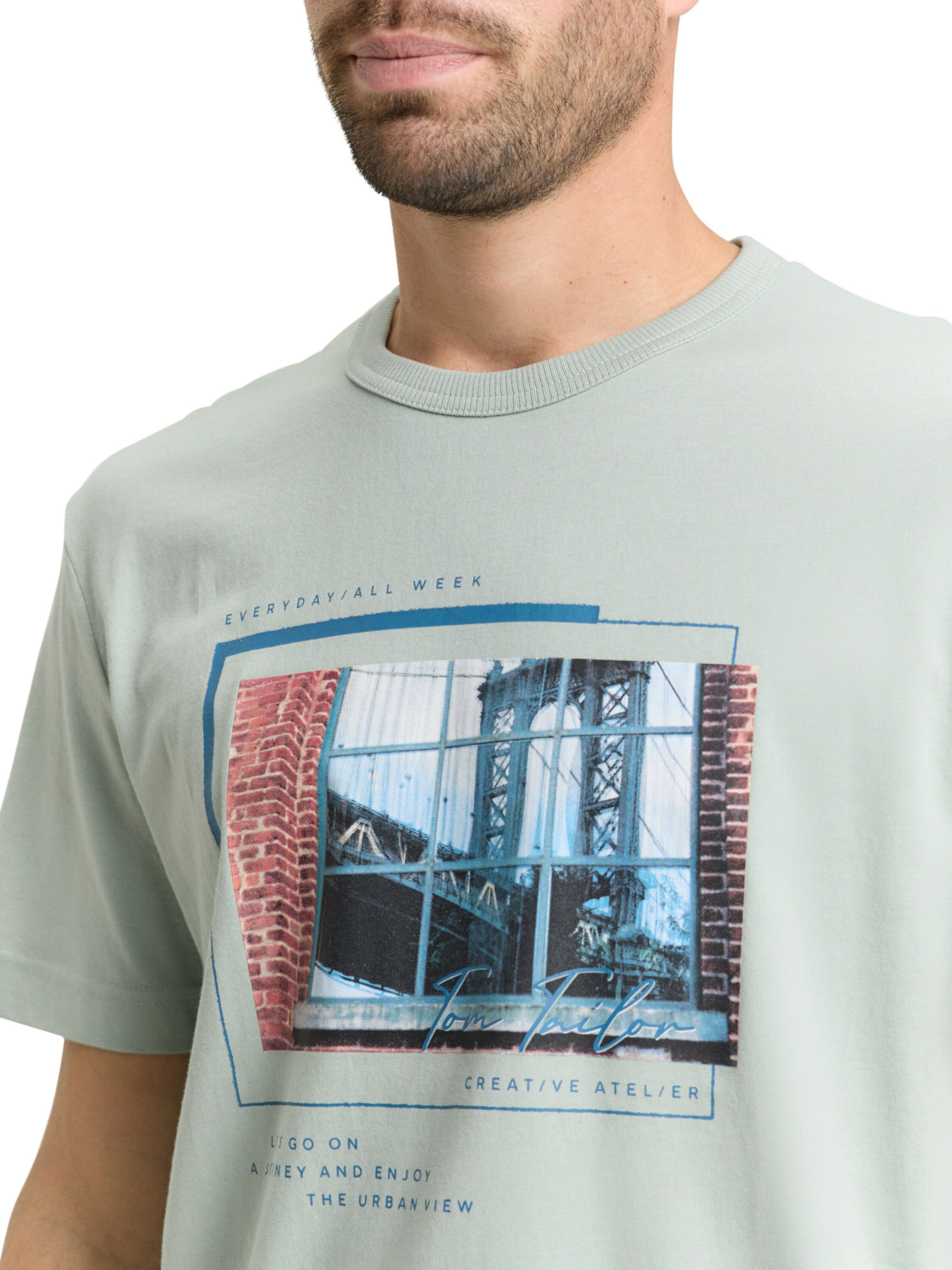 TOM TAILOR - Camiseta en verde