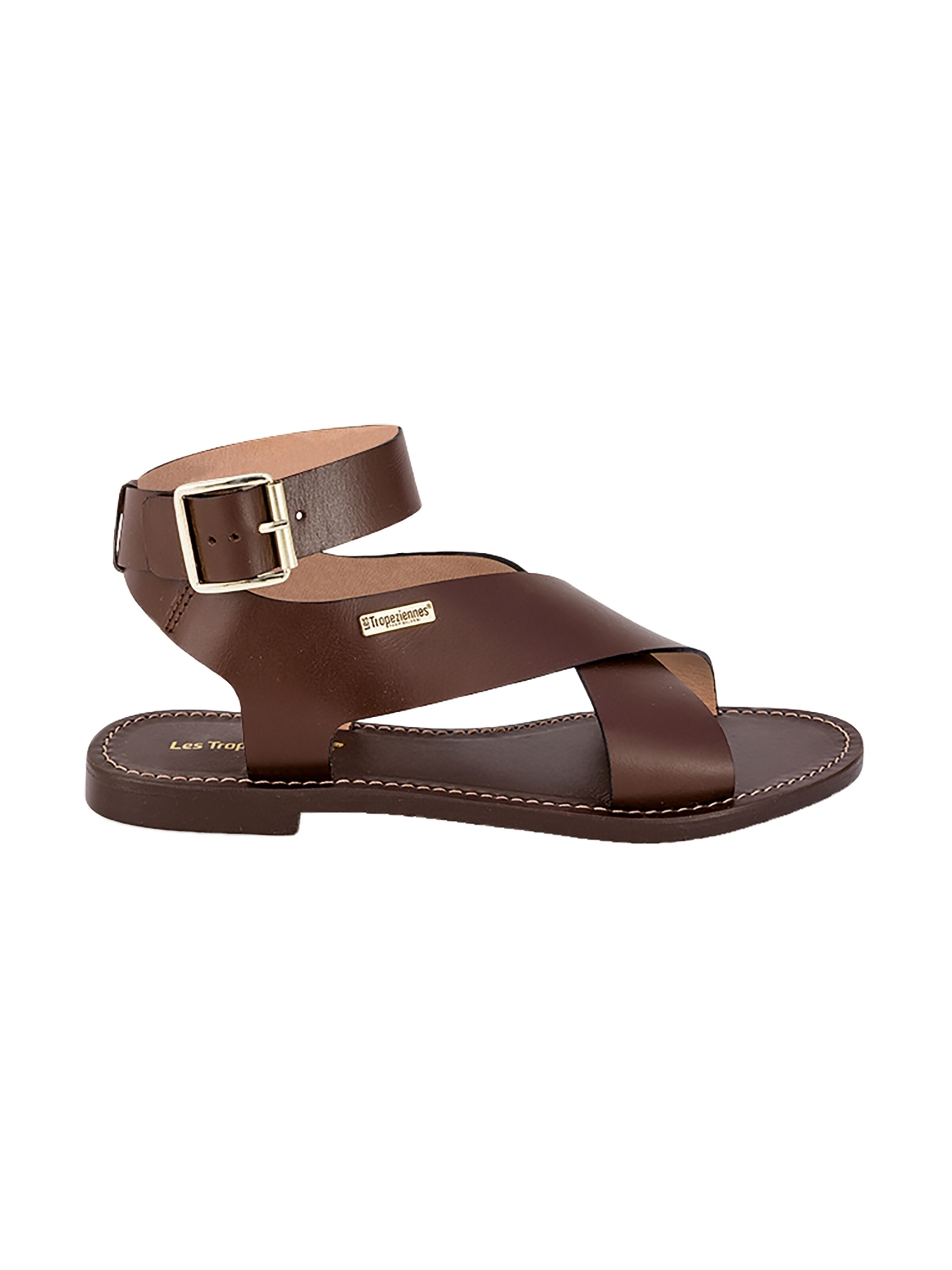 Les Tropéziennes - Sandalias 'Ledersandalen Les Haglaett' en marrón