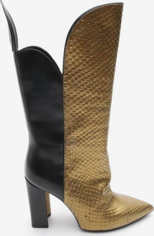 Louis Vuitton Dress Boots in 38 in Gold: front