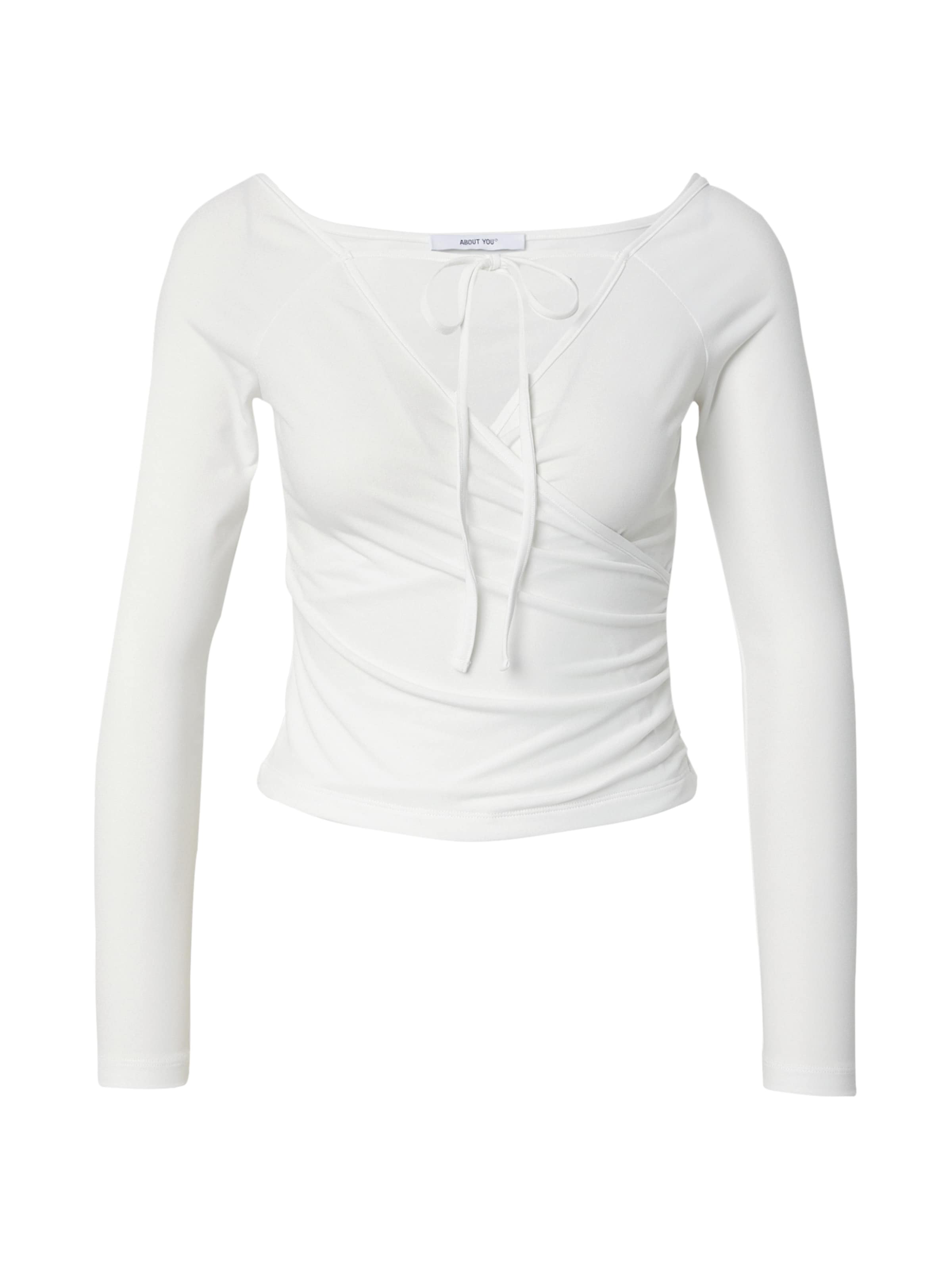 ABOUT YOU Póló 'Evelyn' - fehér: elől