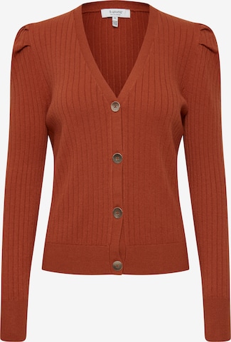 b.young Knit Cardigan 'BYNAKTA RIB CARDIGAN 2' in Red: front