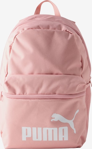 PUMA Backpack 'Phase' in Pink: front