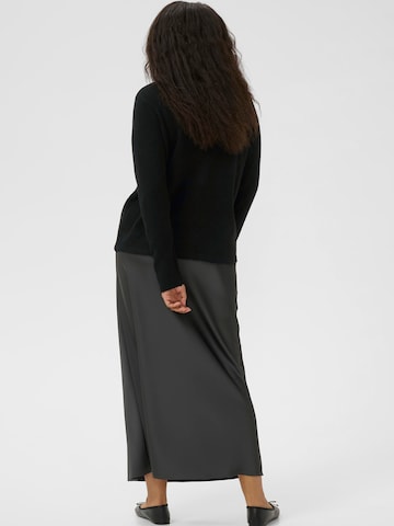 KAFFE CURVE Strickjacke 'KCNiela' in Schwarz