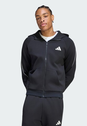 ADIDAS SPORTSWEAR Bluza rozpinana sportowa 'Stadium' w kolorze czarny: przód