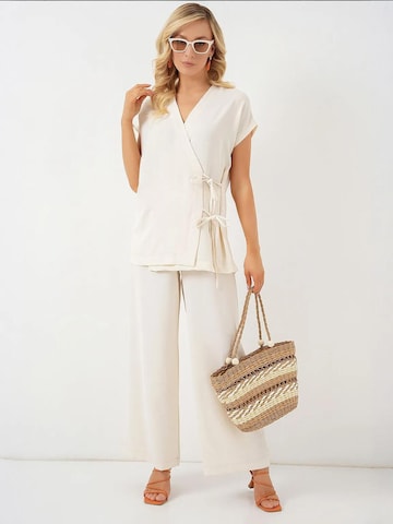 Bigdart - Calças de fato em branco