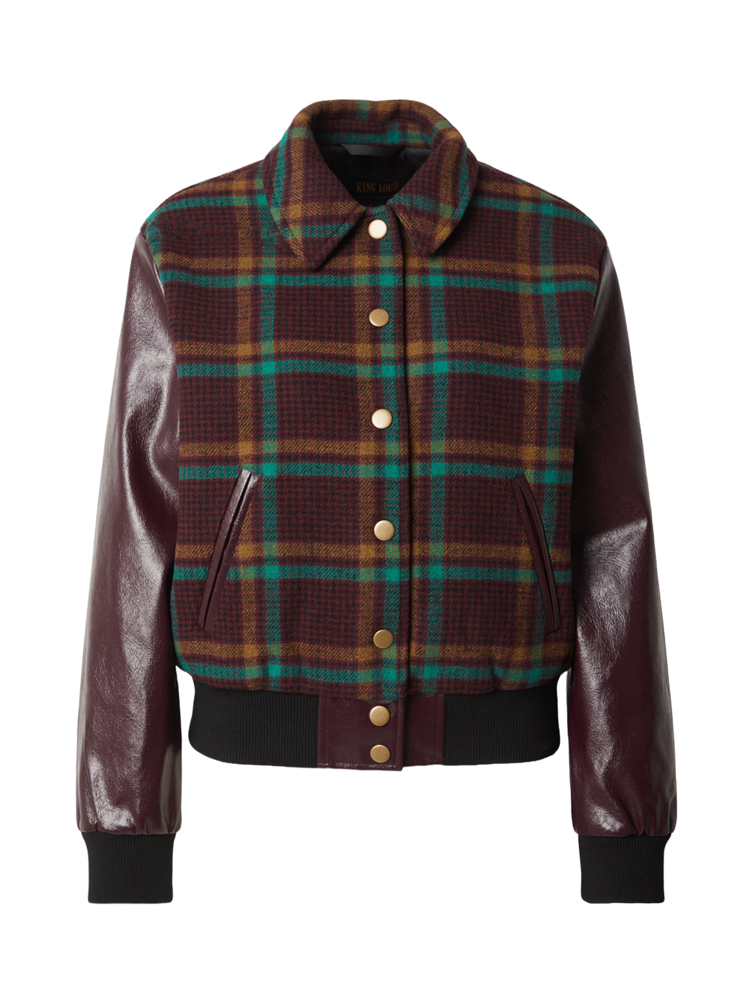 King Louie Jacke 'Billie' in Rot: Vorderseite