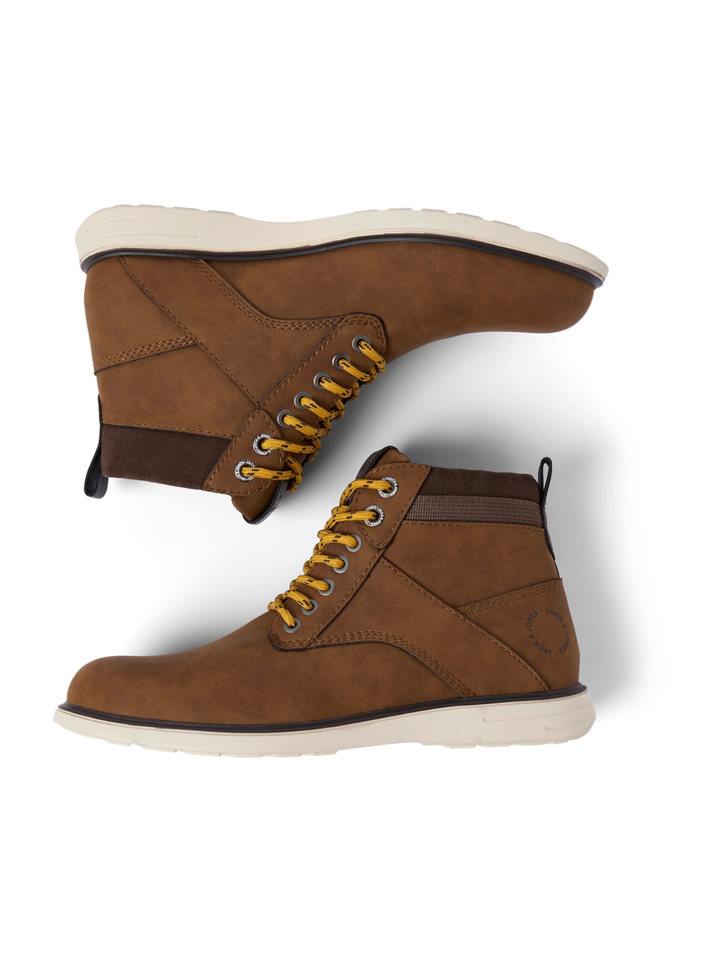JACK & JONES Lace-Up Boots 'JFWDENVER' in Brown