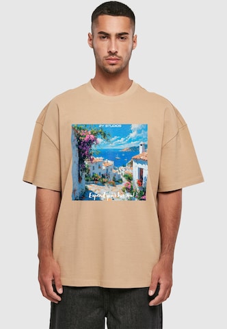 2Y Studios Shirt 'Bodrum Vibes' in Beige: front
